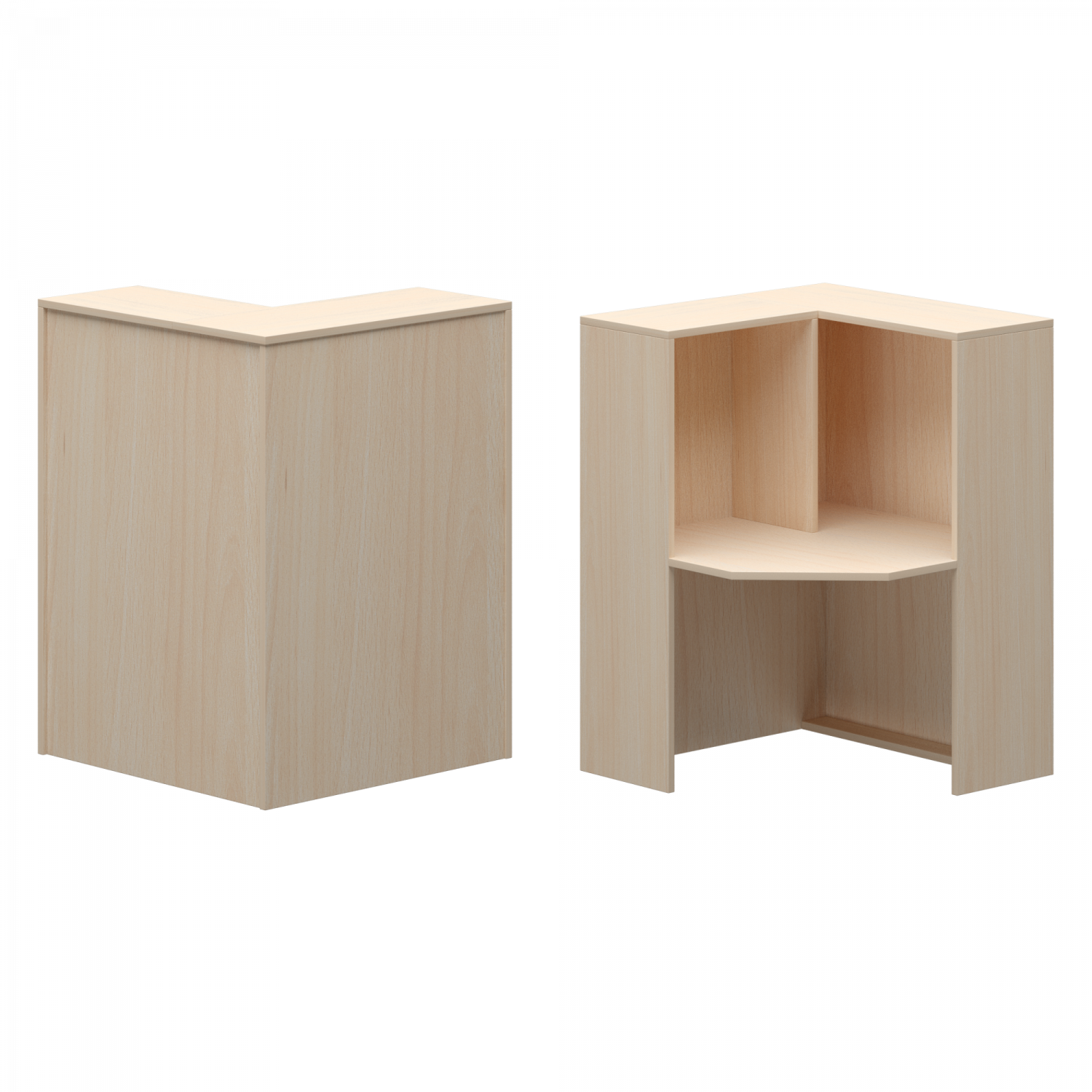 Стойка угловая левая А-555.60 Бук xx Ресепшн