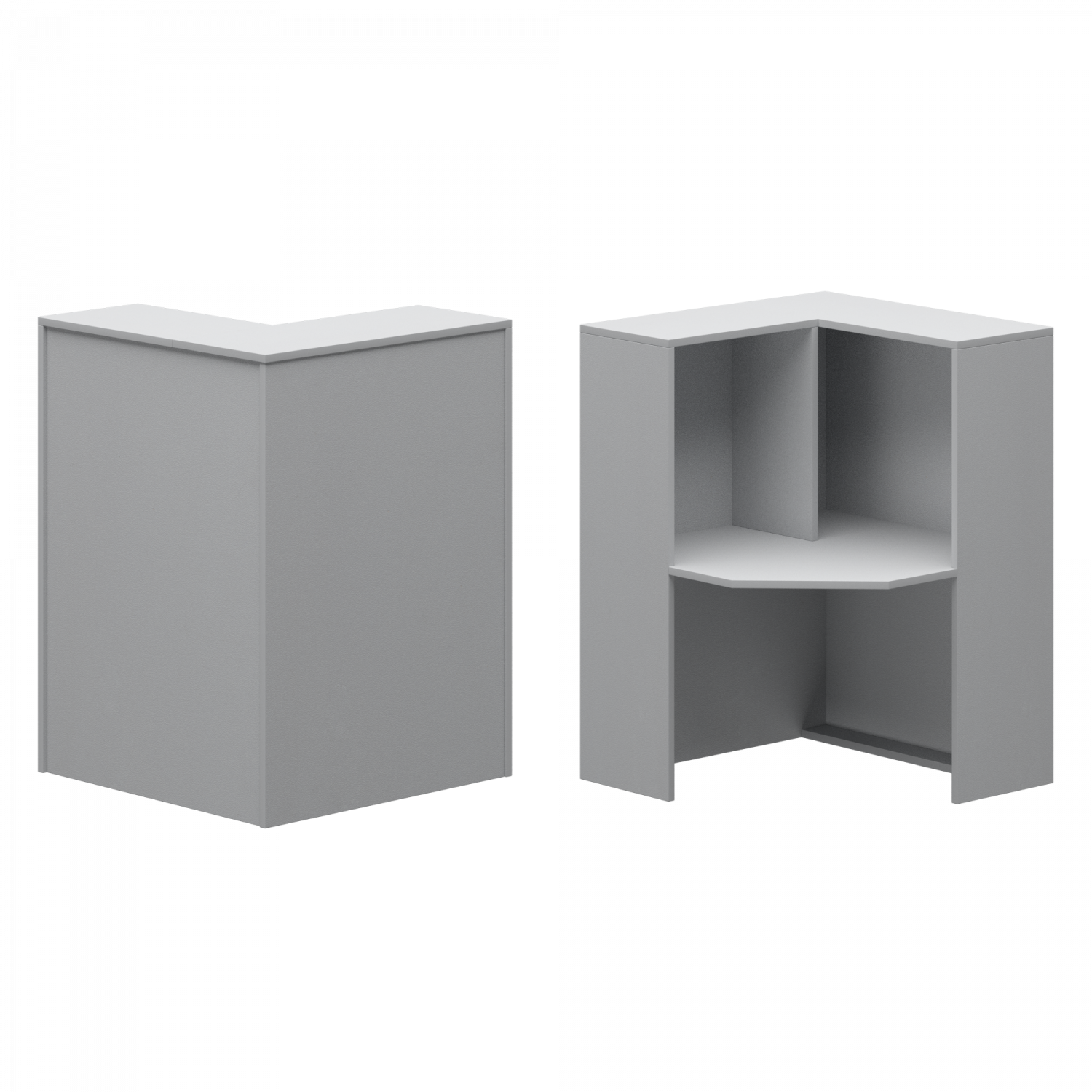 Стойка угловая левая А-555.60 Серый xx Ресепшн