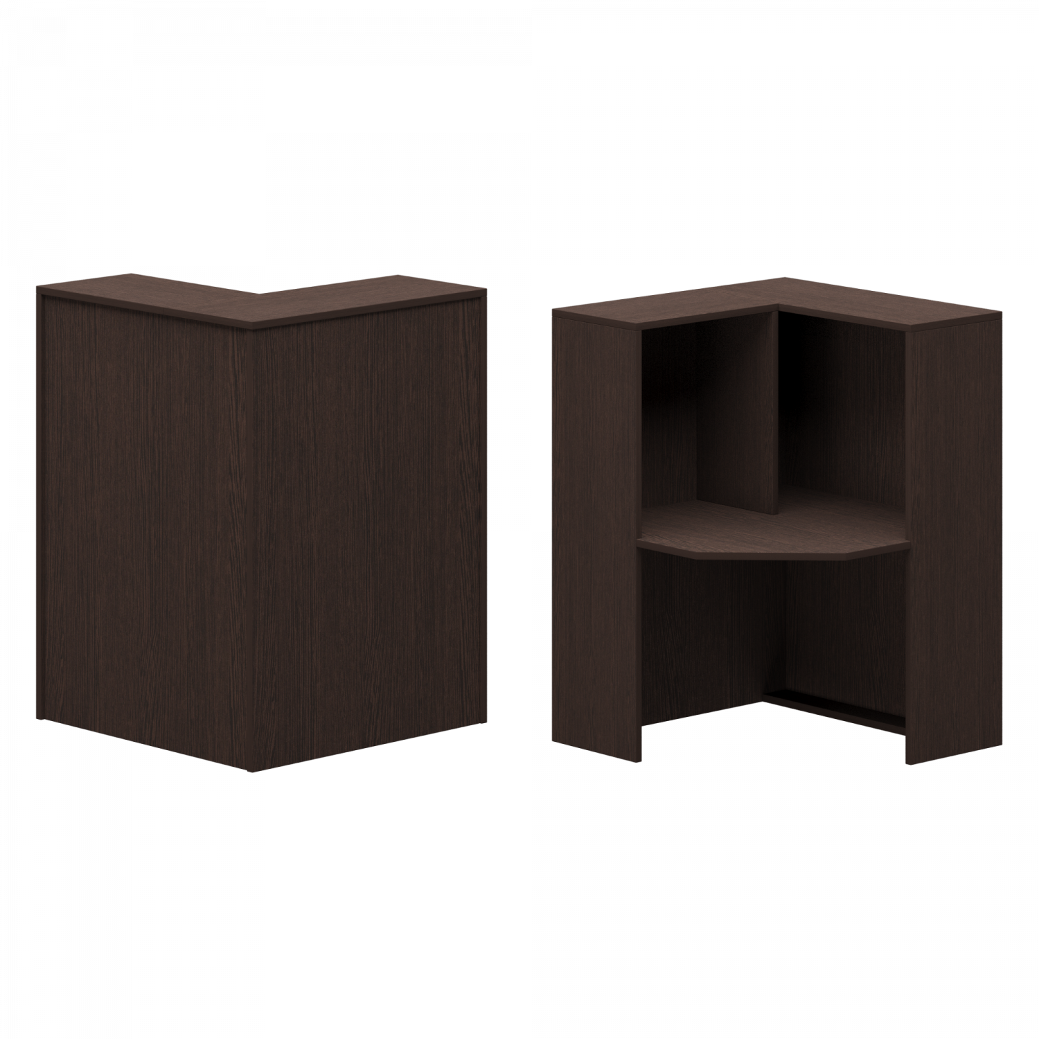 Стойка угловая левая А-555.60 Дуб венге xx Ресепшн