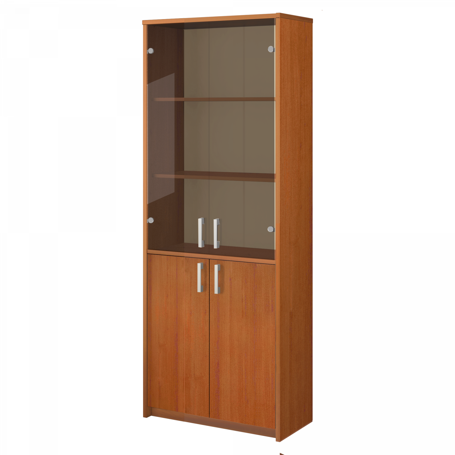 Шкаф комбинированный с тонированным стеклом А-310+А-стл310тон Ольха 770x370x2000 Арго