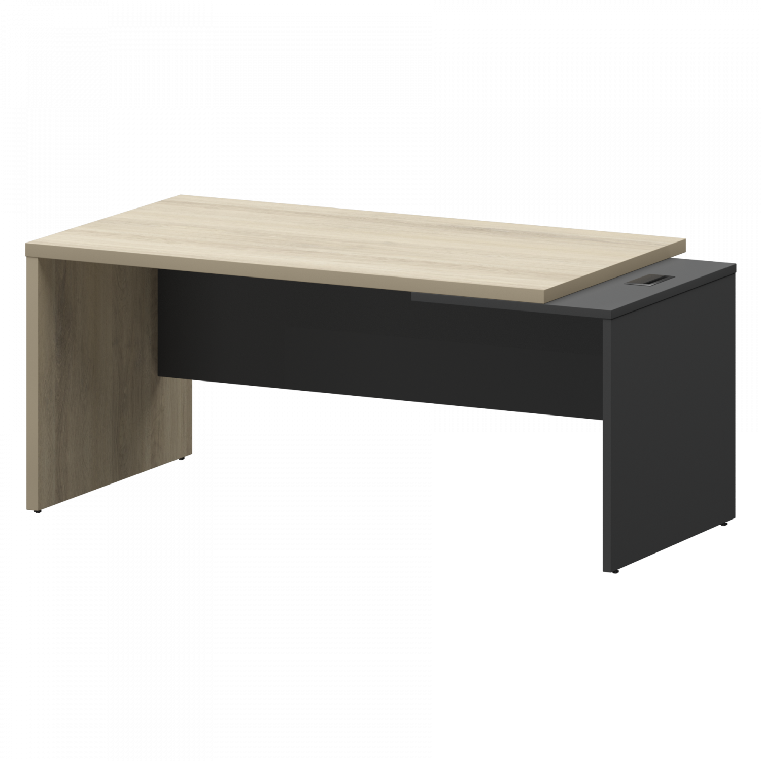 Стол руководителя правый Кортез KZ-18R Кронберг/Графит (1800x900x750)