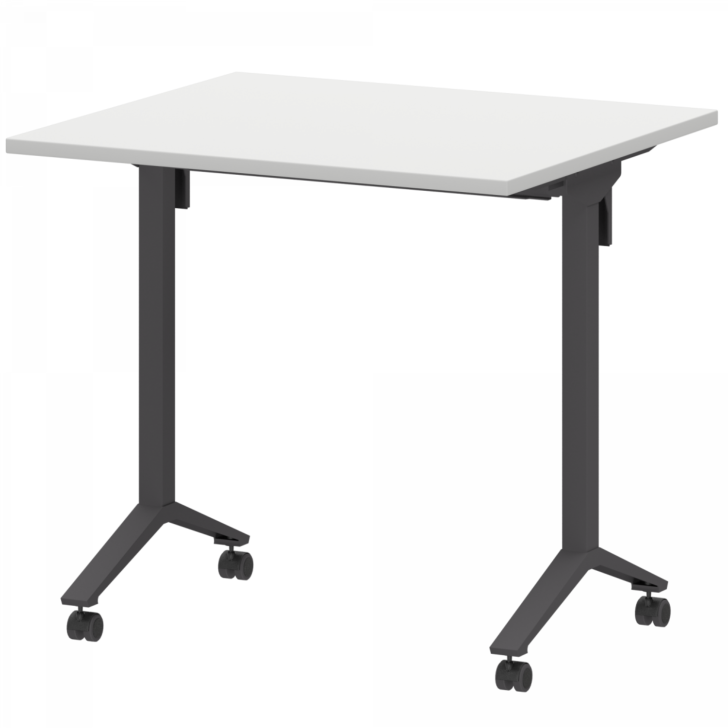 Стол мобильный складной Моби МБ22-80.70 Белый/Антрацит (800x700x750)
