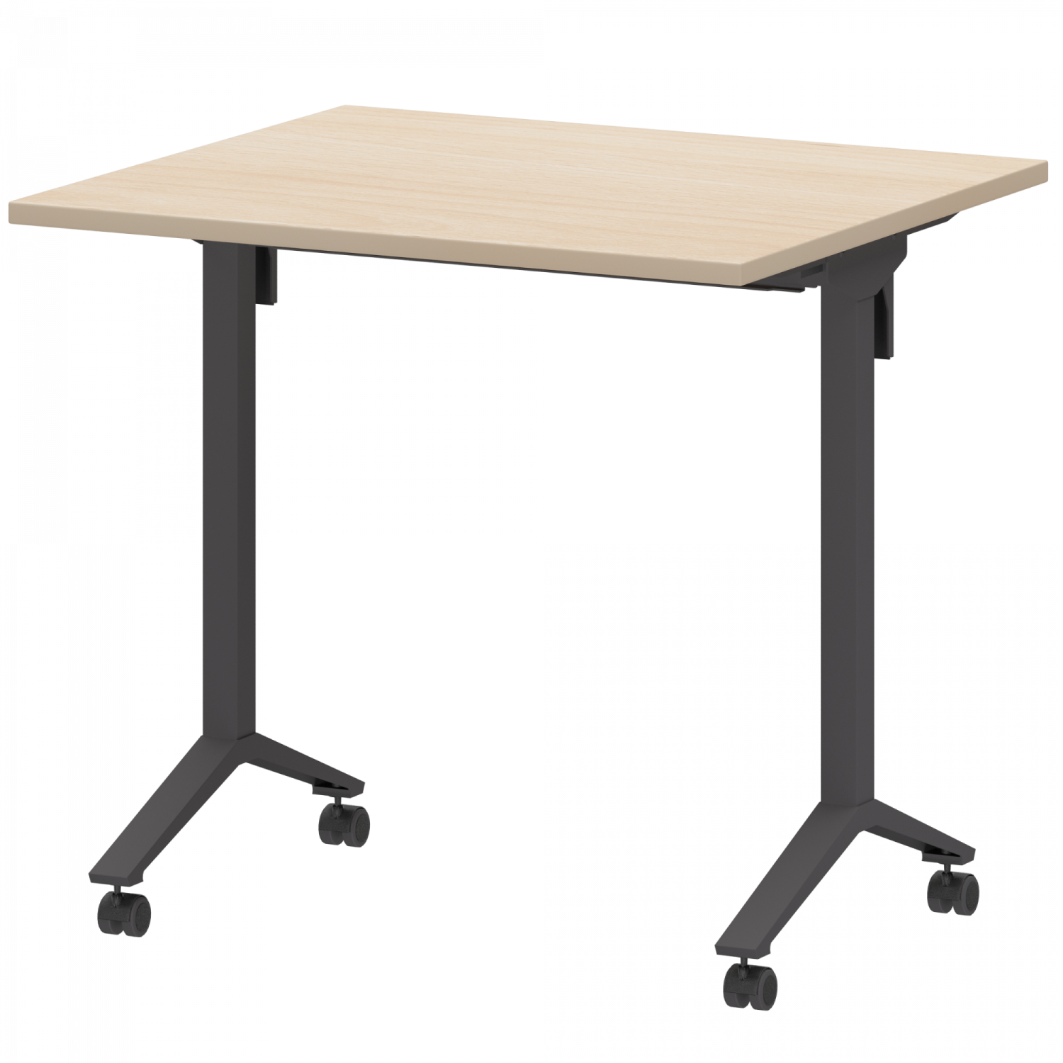 Стол мобильный складной Моби МБ22-80.70 Бук/Антрацит (800x700x750)