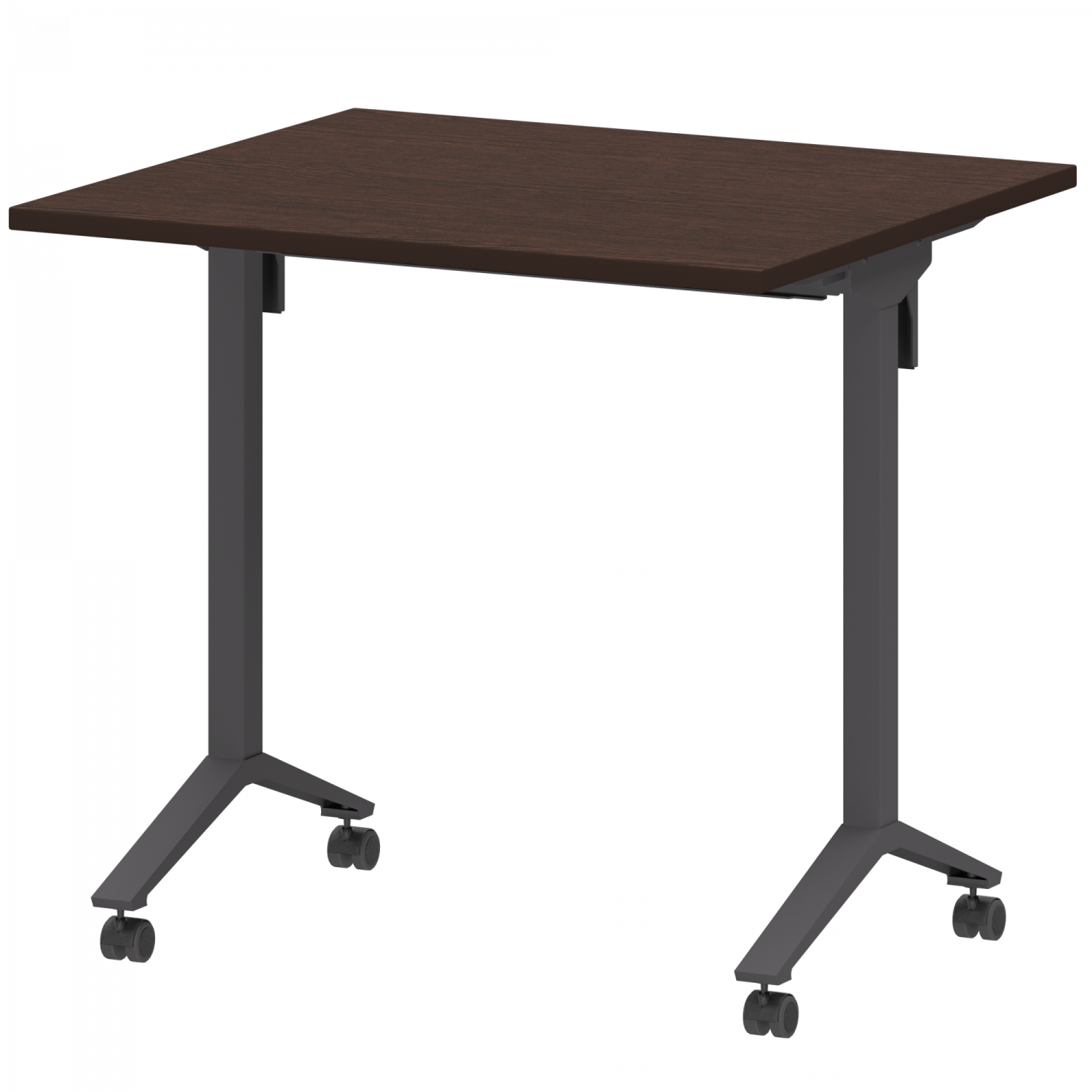 Стол мобильный складной Моби МБ22-80.70 Дуб венге/Антрацит (800x700x750)
