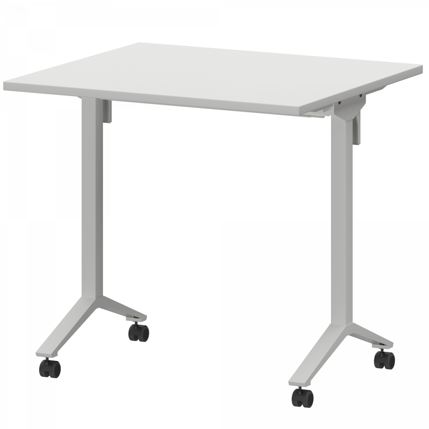 Стол мобильный складной Моби МБ22-80.70 Белый/Белый (800x700x750)