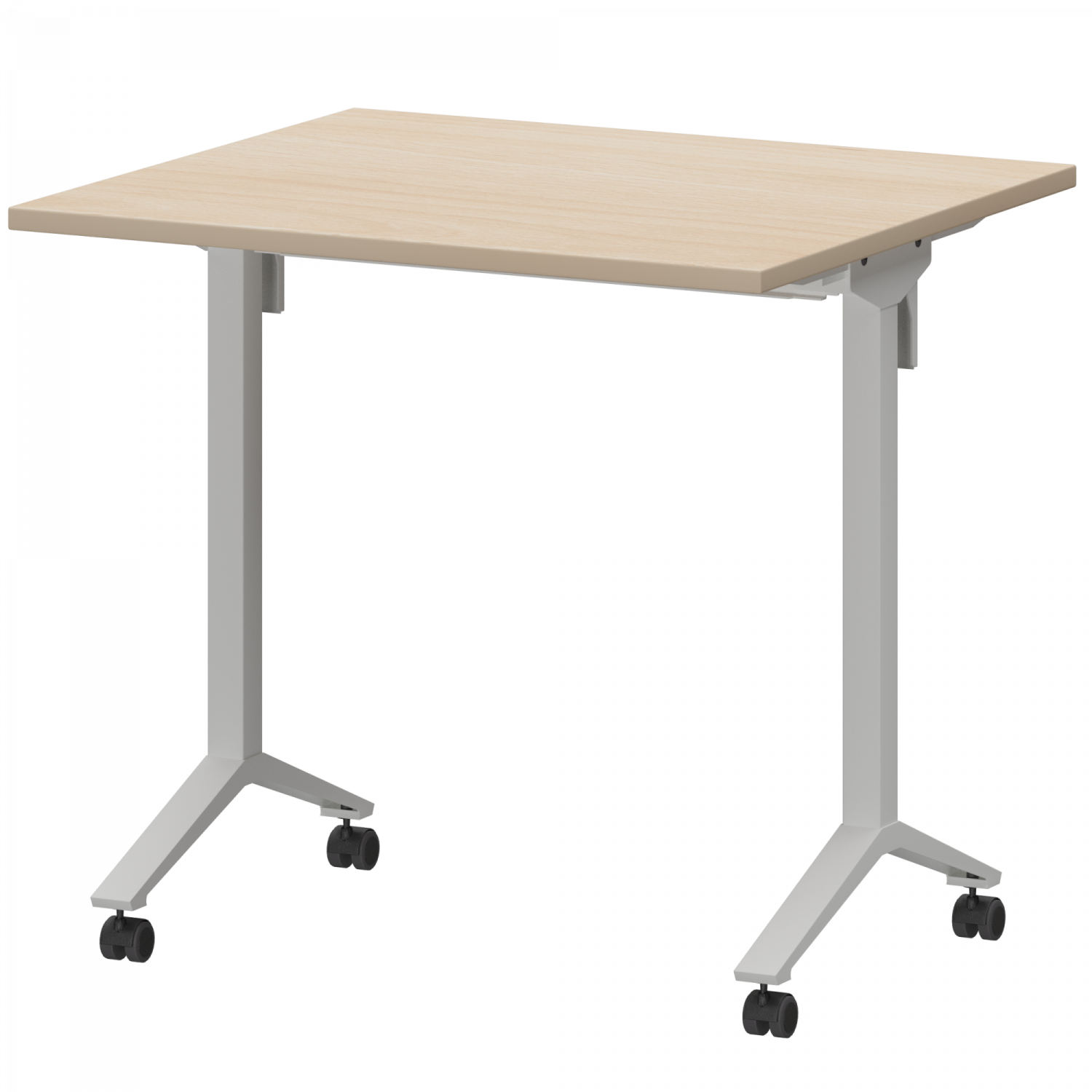 Стол мобильный складной Моби МБ22-80.70 Бук/Белый (800x700x750)