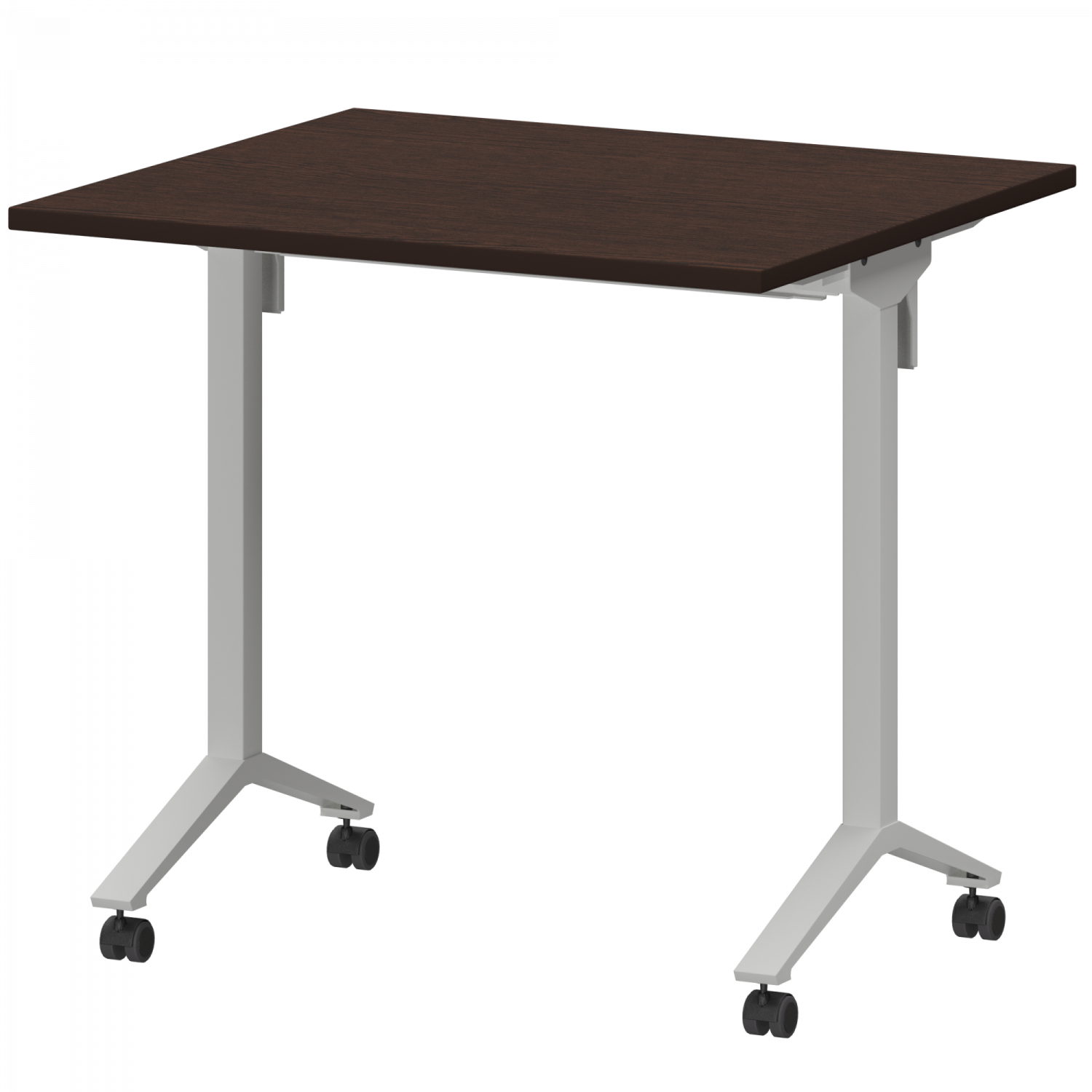 Стол мобильный складной Моби МБ22-80.70 Дуб венге/Белый (800x700x750)