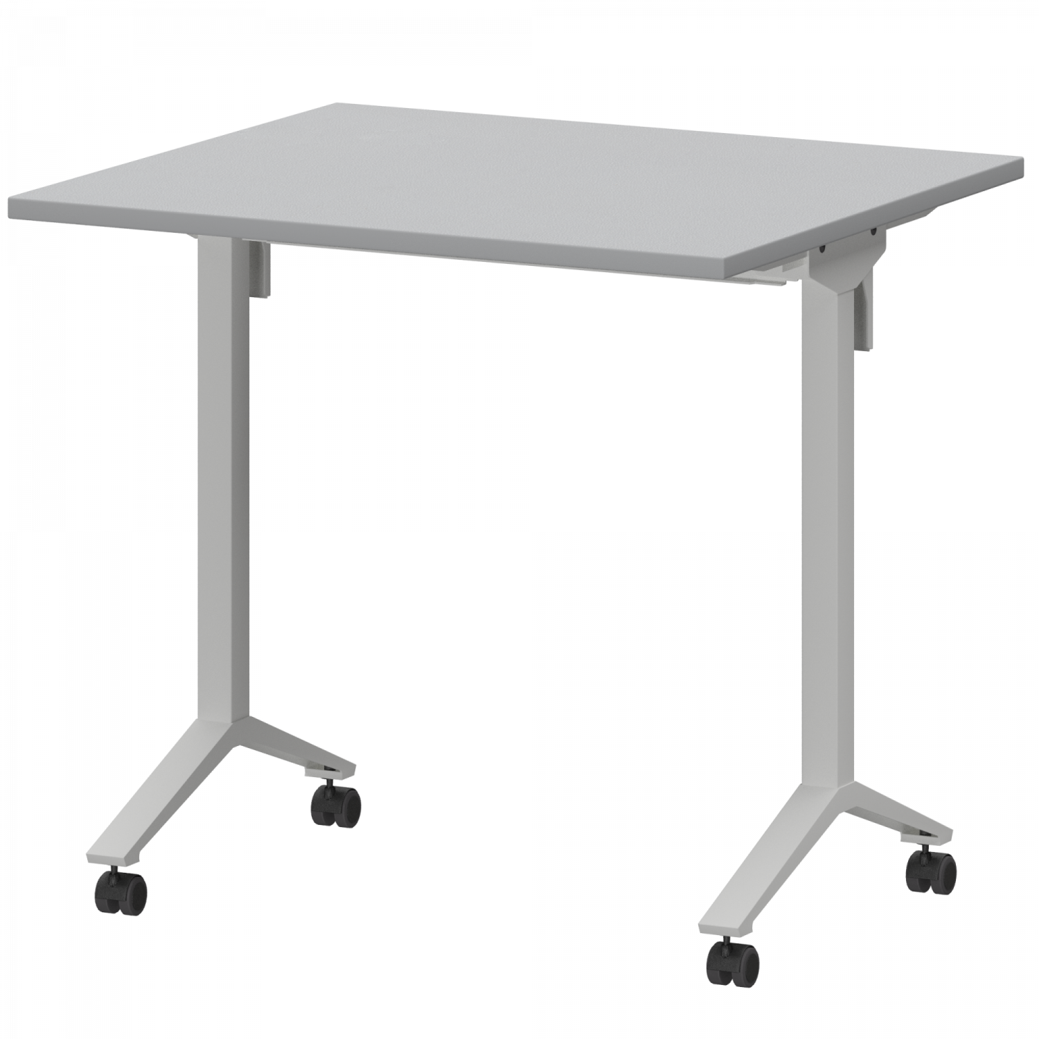 Стол мобильный складной Моби МБ22-80.70 Серый/Белый (800x700x750)