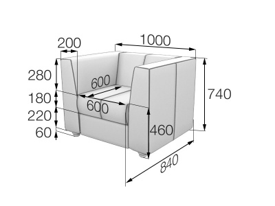 Кресло, Наполеон, Nap1, oregon_09, кожзам