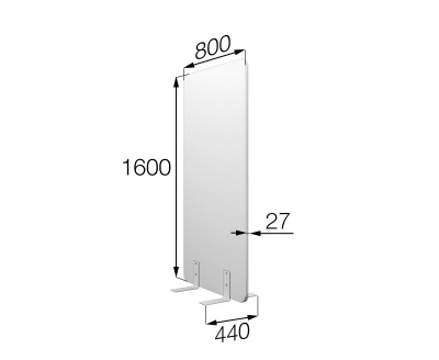 Мобильная прегородка 80х160, Фикс, fx-80/160, oregon_03, кожзам