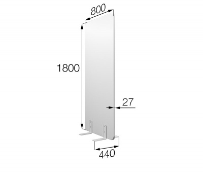 Мобильная прегородка 80х180, Фикс, fx-80/180, oregon_03, кожзам