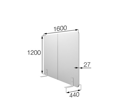 Мобильная прегородка 160х120, Фикс, fx-160/120, oregon_03, кожзам