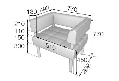 Кресло, Бизнес, Bu1-2, oregon_09, кожзам