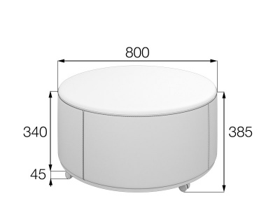 Пуф 80х35К, Боно, БН-8035-К, newtone_kiwi, велюр