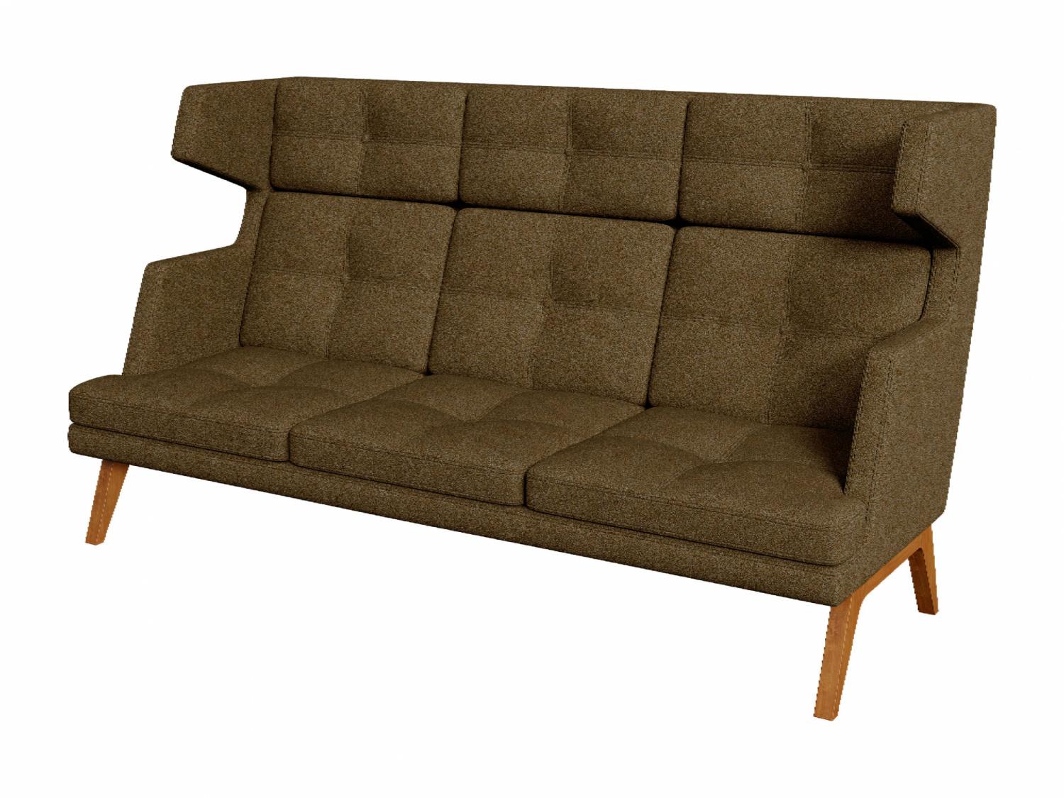 Диван 3-местный высокий, Беверли, Bev3H, dream_6, ткань: микровелюр