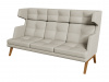 Диван 3-местный высокий, Беверли, Bev3H, dream_17, ткань: микровелюр