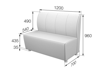 Модуль 2-местный, Беллис, BEL2, attika_156, кожзам