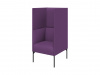 Кресло высокое, Бридж, Brd1H-2, sweet_rose_violet, ткань: рогожка