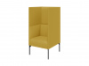 Кресло высокое, Бридж, Brd1H-2, sweet_yellow, ткань: рогожка