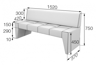Модуль 3-местный, Кит, Kit3, ecotex_3007, кожзам
