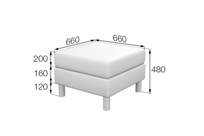 Пуф, Домино, Dm-P1, oregon_09, кожзам