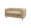 Диван 2-местный, Алекто, ALE2, bravo_a_cream, ткань: рогожка