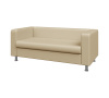 Диван 3-местный, Алекто, ALE3, domus_ecru, кожзам