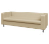 Диван 4-местный, Алекто, ALE4, domus_ecru, кожзам