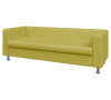 Диван 4-местный, Алекто, ALE4, domus_lime, кожзам