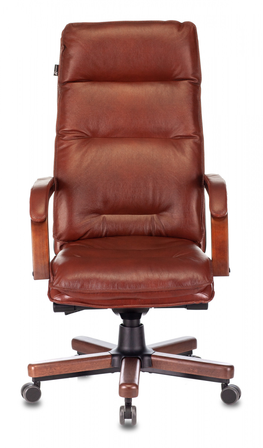 Кресло руководителя Бюрократ T-9927WALNUT светло-коричневый Leather Eichel кожа крестов. металл/дерево — фото, характеристики, наличие в Сыктывкаре