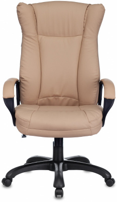 Кресло руководителя Бюрократ CH-879N бежевый Or-14 эко.кожа крестов. пластик, купить в Сыктывкаре