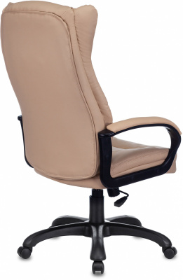 Кресло руководителя Бюрократ CH-879N бежевый Or-14 эко.кожа крестов. пластик, купить в Сыктывкаре