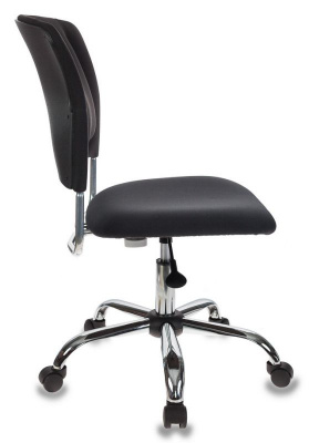 Кресло Бюрократ CH-322SXN черный 26-28 крестов. металл хром, купить в Сыктывкаре