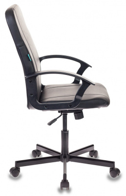 Кресло Бюрократ CH-551 черный Leather Black эко.кожа крестов. металл черный, купить в Сыктывкаре