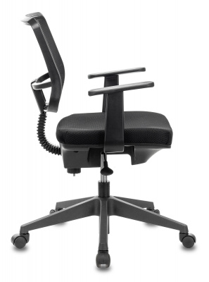 Кресло Бюрократ CH-535 черный TW-01 TW-11 сетка/ткань крестов. пластик, купить в Сыктывкаре