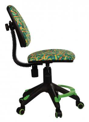 Кресло детское Бюрократ KD-4-F зеленый карандаши крестов. пластик подст.для ног, купить в Сыктывкаре