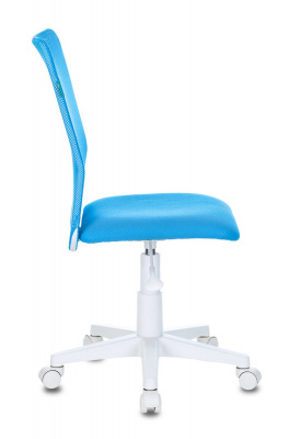 Кресло детское Бюрократ KD-9 голубой TW-31 TW-55 сетка/ткань крестов. пластик пластик белый, купить в Сыктывкаре