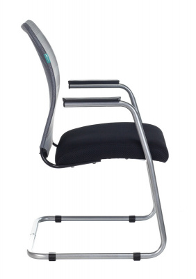 Кресло Бюрократ CH-599AV серый TW-32K03 сиденье черный TW-11 сетка/ткань полозья металл серебристый, купить в Сыктывкаре