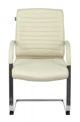 Кресло Бюрократ T-8010N-LOW-V слоновая кость OR-10 эко.кожа низк.спин. полозья металл хром, купить в Сыктывкаре