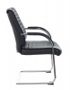 Кресло Бюрократ T-8010N-LOW-V черный Leather Black эко.кожа низк.спин. полозья металл хром — фото, характеристики, наличие в Сыктывкаре