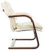 Кресло Бюрократ T-9927WALNUT-AV слоновая кость кожа полозья дерево — фото, характеристики, наличие в Сыктывкаре