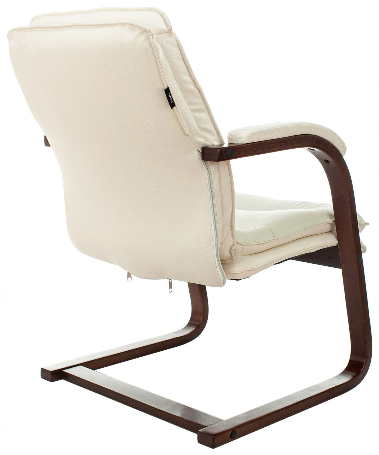 Кресло Бюрократ T-9927WALNUT-AV слоновая кость кожа полозья дерево — фото, характеристики, наличие в Сыктывкаре