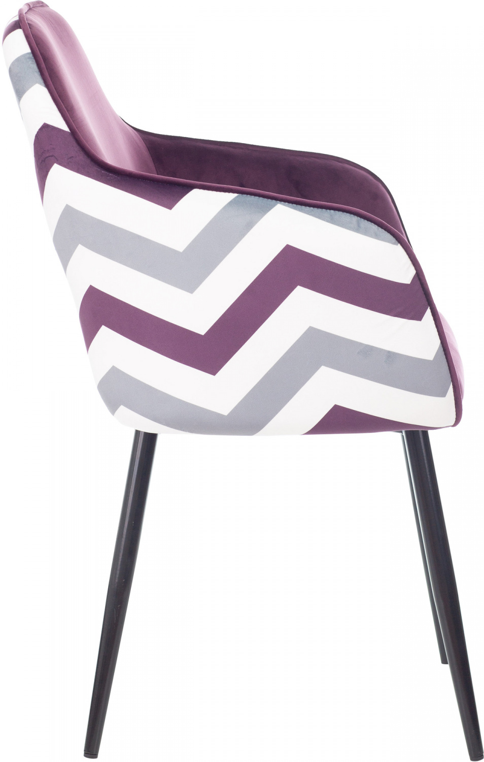 Кресло Бюрократ CH-380F сливовый Italia 23 зигзаг на ножках металл — фото, характеристики, наличие в Сыктывкаре