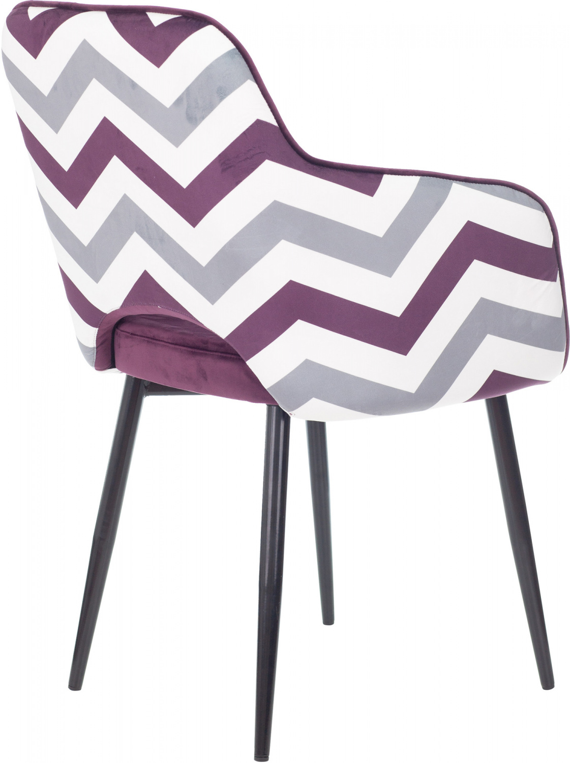 Кресло Бюрократ CH-380F сливовый Italia 23 зигзаг на ножках металл — фото, характеристики, наличие в Сыктывкаре