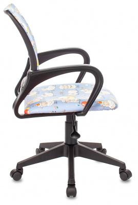 Кресло детское Бюрократ BUROKIDS 1 голубой овечки крестов. пластик, купить в Сыктывкаре