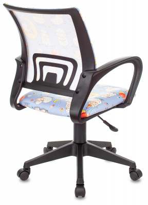 Кресло детское Бюрократ BUROKIDS 1 голубой овечки крестов. пластик, купить в Сыктывкаре