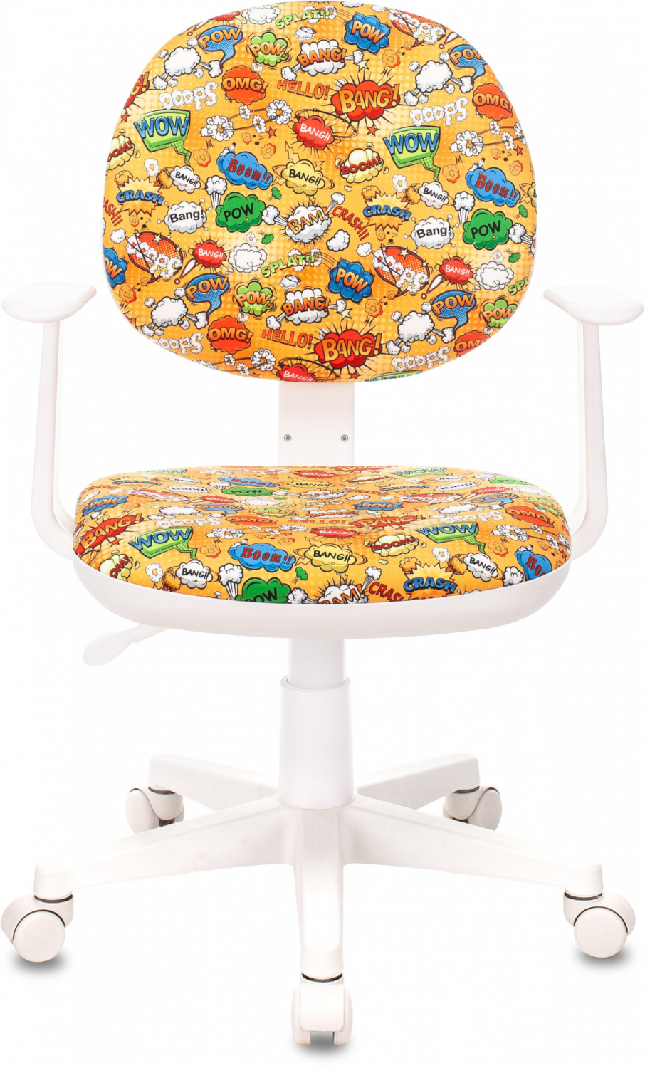 Кресло детское Бюрократ CH-W356AXSN оранжевый бэнг крестов. пластик пластик белый, купить в Сыктывкаре