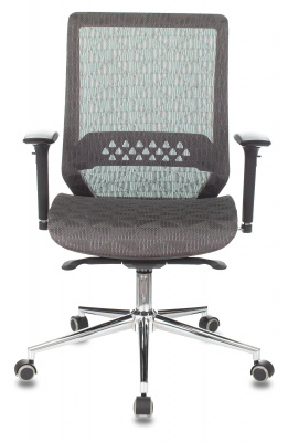 Кресло Бюрократ Sirius серый KF-4 сетка крестов. металл хром, купить в Сыктывкаре