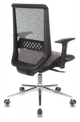 Кресло Бюрократ Sirius серый KF-4 сетка крестов. металл хром, купить в Сыктывкаре