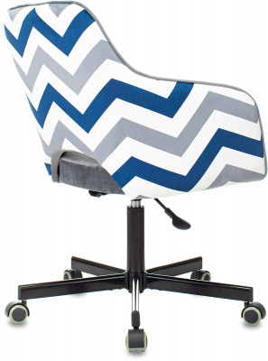 Кресло Бюрократ CH-380M серая жемчужина зигзаг крестов. металл черный, купить в Сыктывкаре